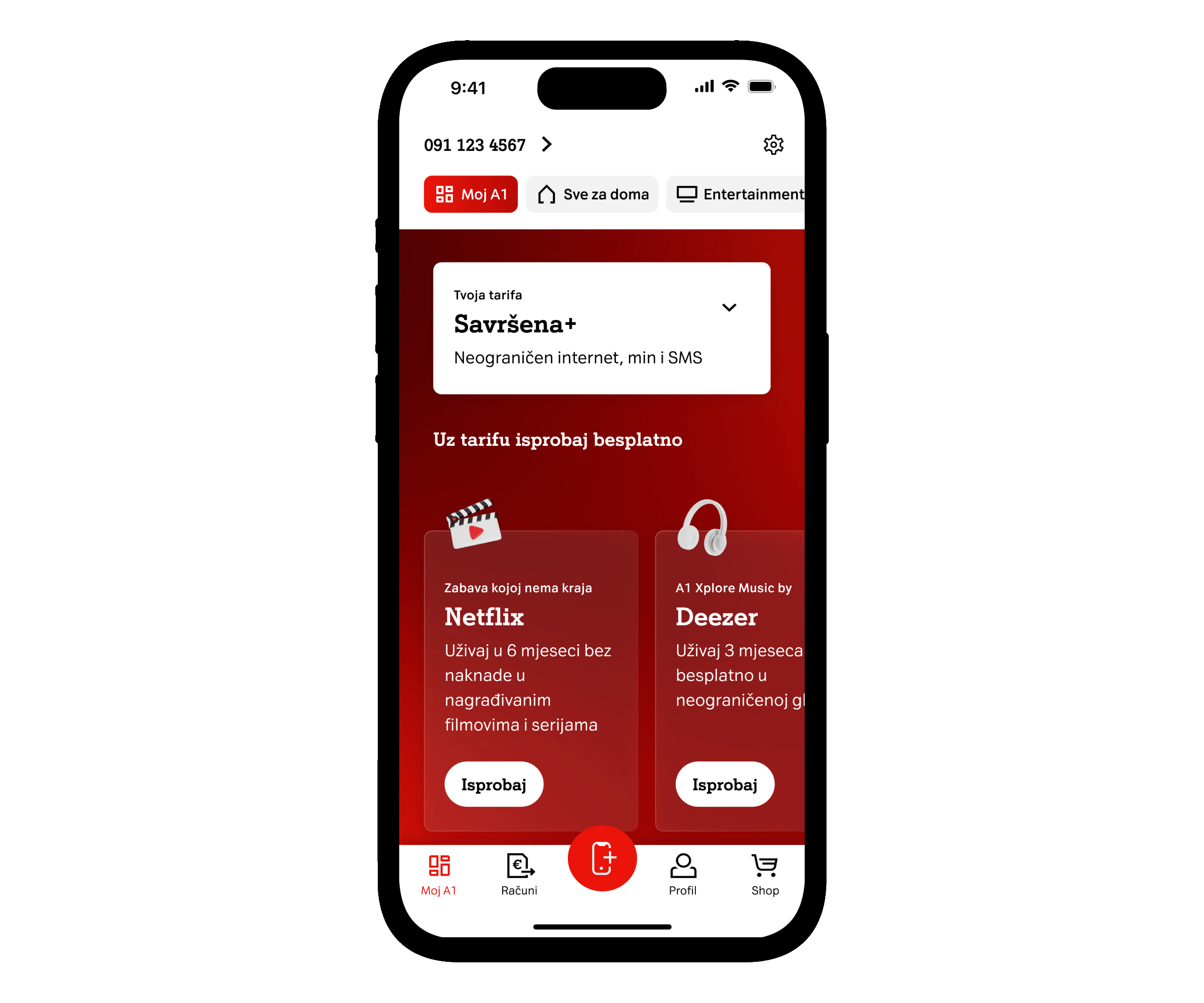 Netflix - 1.korak aktivacije