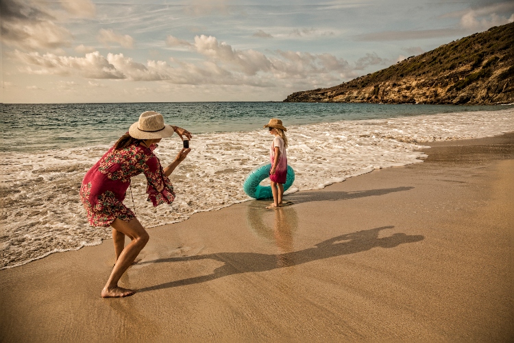 Fotografiranje djeteta na plaži