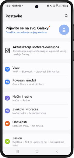 Otvori Postavke (Settings)